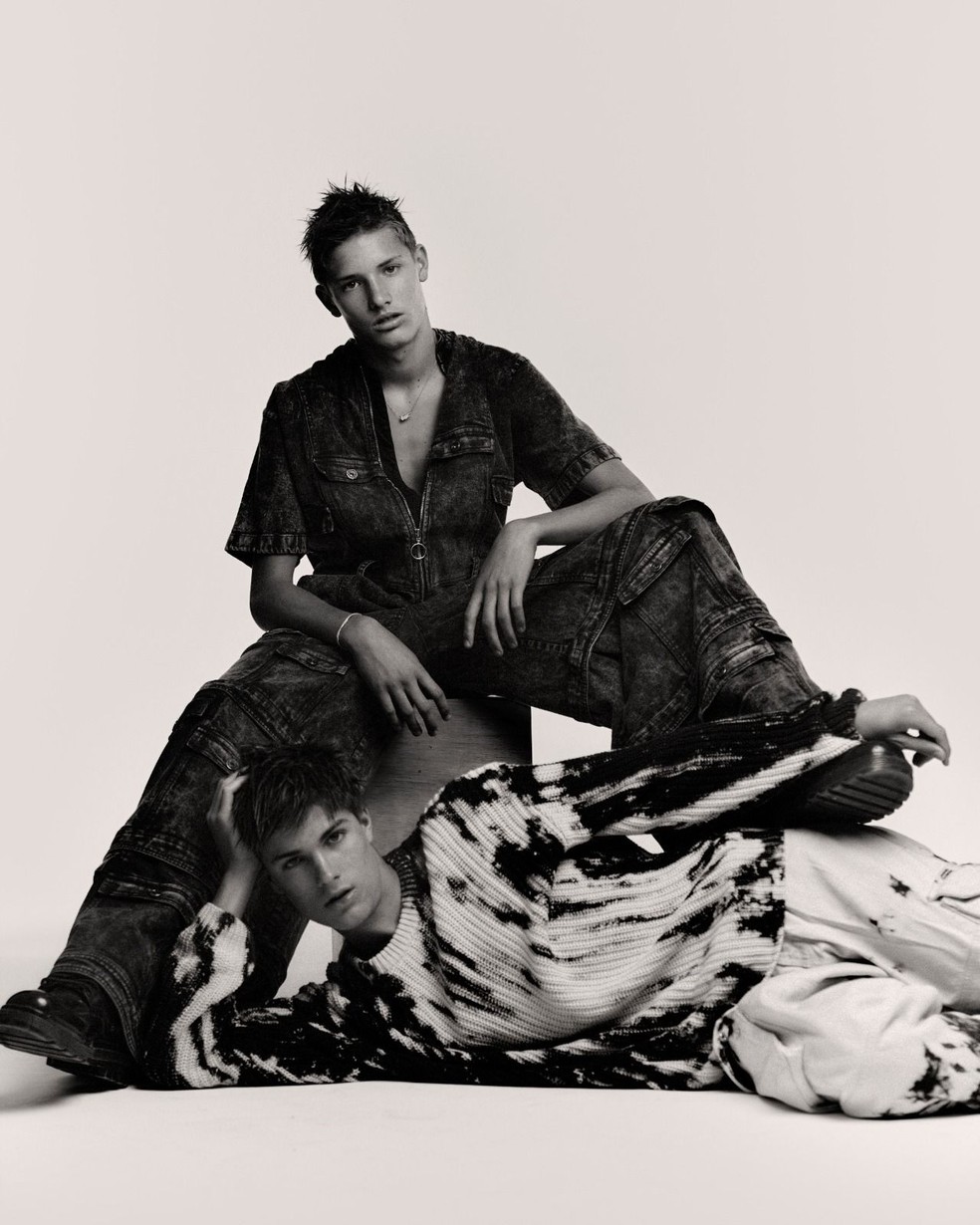 João e Francisco Hilbert estreiam como modelos ao 16 anos — Foto: Divulgação