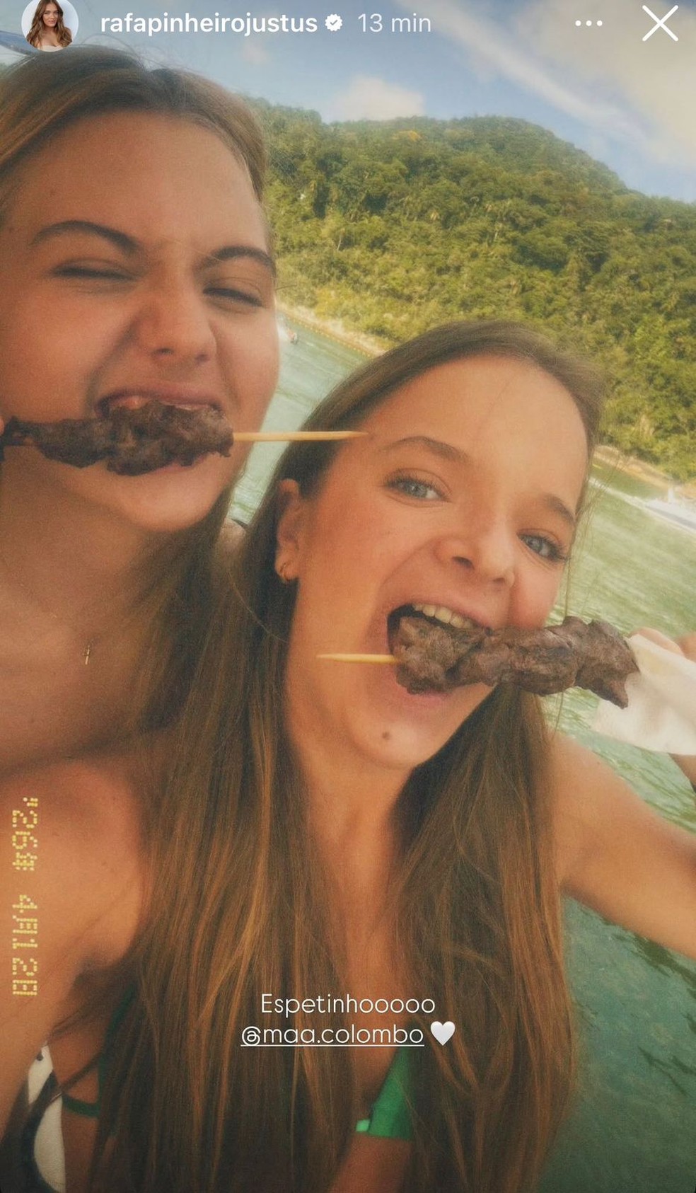 Rafa Justus renova bronzeado em passeio de lancha com amigas — Foto: Reprodução/Instagram