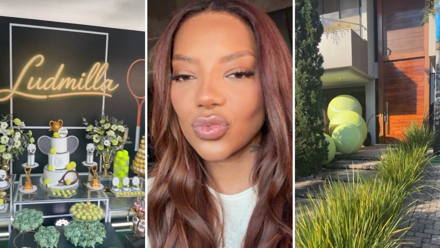 Ludmilla se surpreende após irmã organizar aniversário