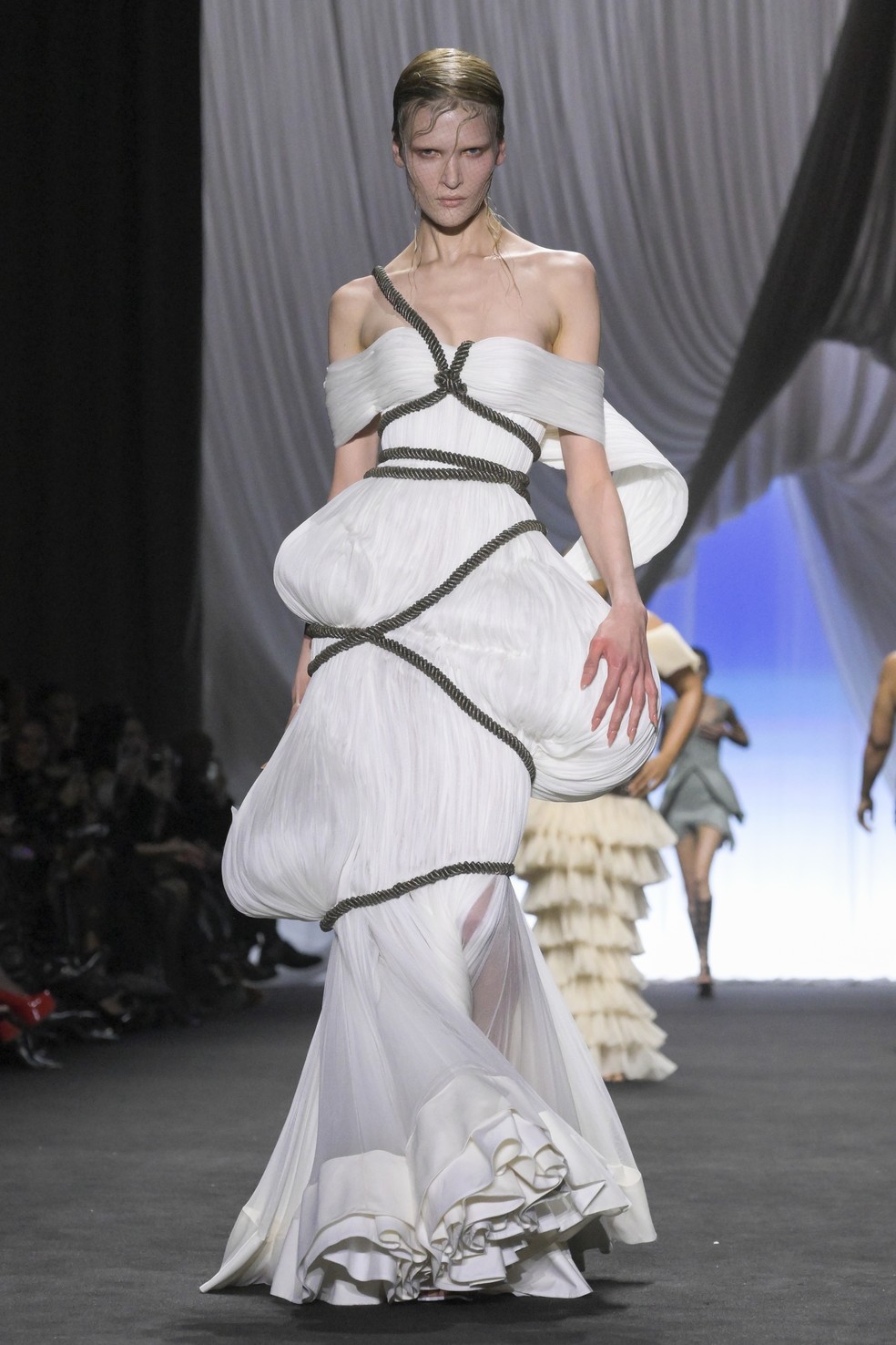 Jean Paul Gaultier na Semana de Alta-Costura verão 2025 — Foto: Getty Images