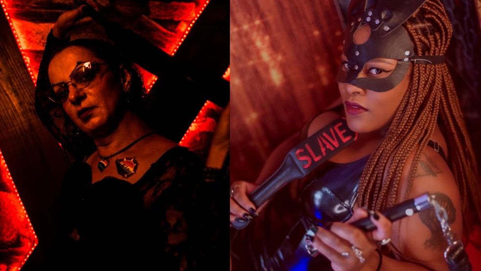 Walkiria Ariel Succubus é dominadora e pratica o spanking desde 1998 e Akasha é switcher, mas prefere ficar no papel de submissa na maioria das vezes — Foto: Reprodução/Acervo Pessoal