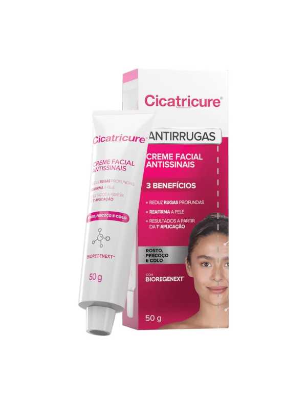 Creme Facial Cicatricure Antirrugas