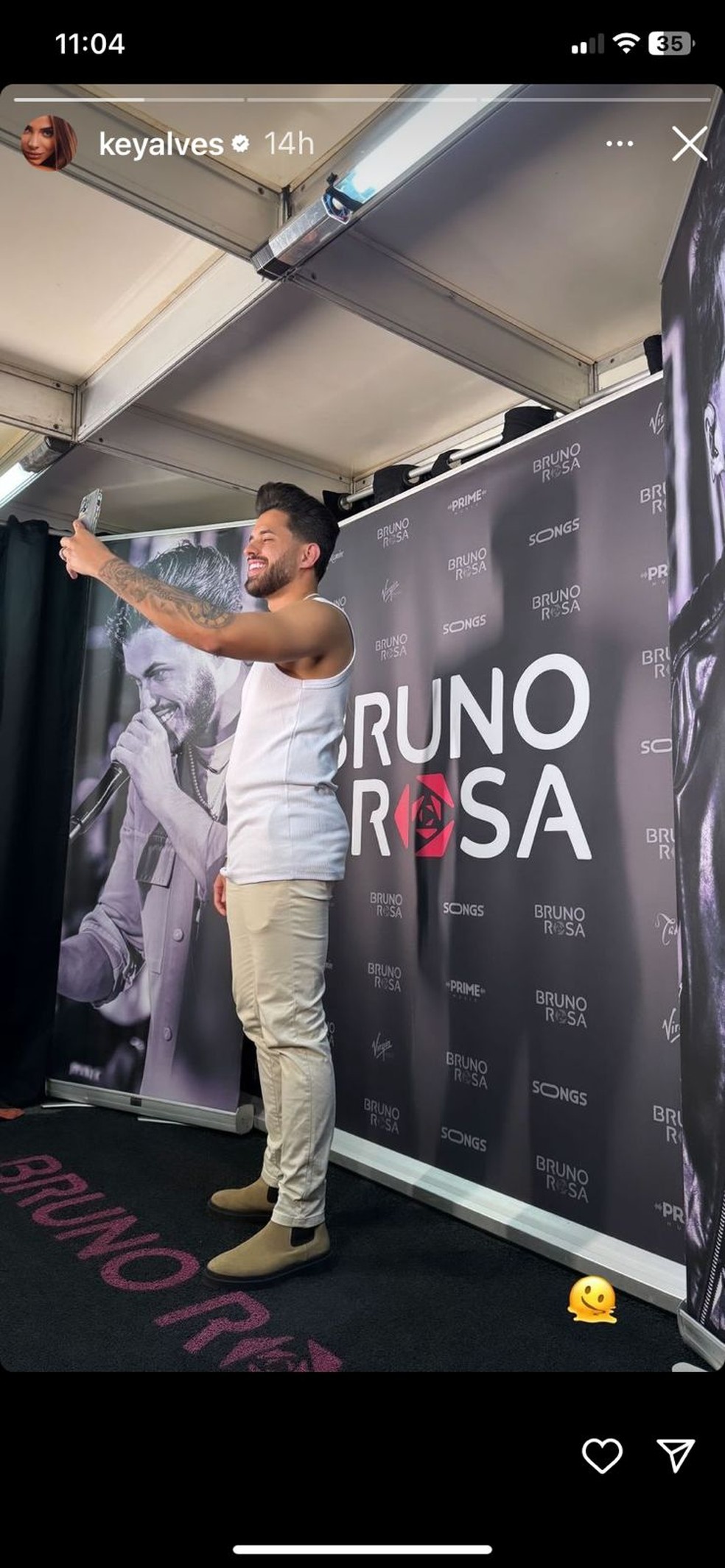 Key Alves entrega que está namorando com o cantor sertanejo Bruno Rosa — Foto: Reprodução/Instagram