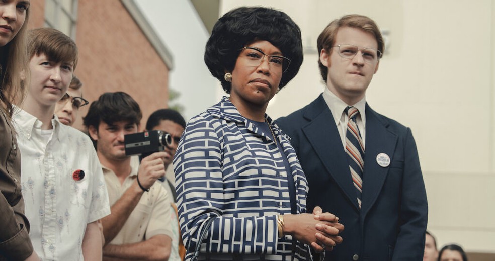Regina King caracterizada como Shirley Chisholm para filme biogr&aacute;fico da Netflix &mdash; Foto: Reprodu&ccedil;&atilde;o/Divulga&ccedil;&atilde;o/Netflix