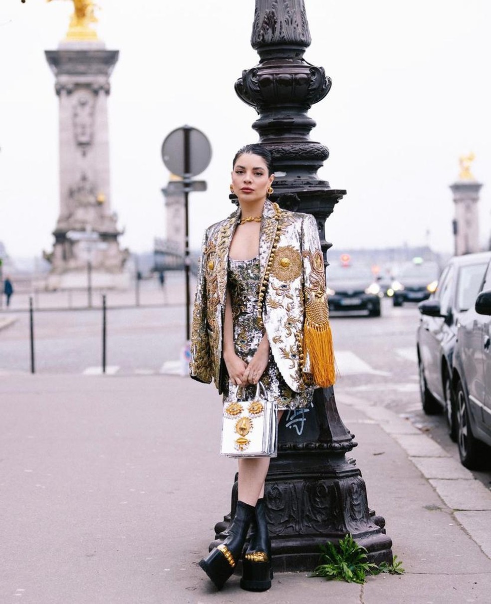 Gkay de Schiaparelli em Paris — Foto: Divulgação