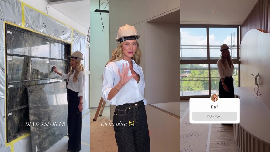 Mulher de Roberto Justus, Ana Paula Siebert revela detalhes luxuosos de obra em novo apartamento