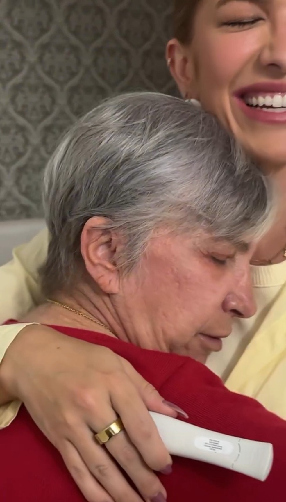 Mãe de Lore Improta emocionada com a segunda gravidez da filha — Foto: Reprodução/Instagram