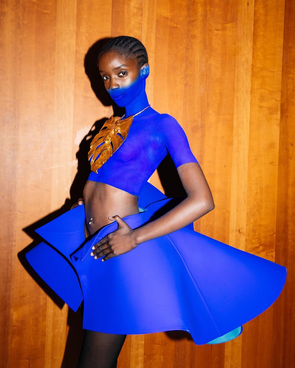 Alta-Costura Outono/Inverno 2023/2024: Schiaparelli — Foto: Reprodução Instagram