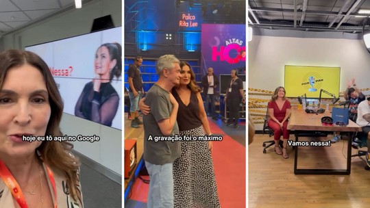 Fátima Bernardes relembra semana de sucesso com Altas Horas, canal no YouTube e viagem com filha