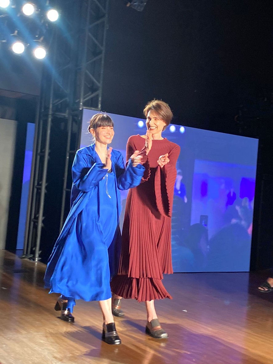 Sílvia Pfeifer desfilou pela marca Neriage no SPFW