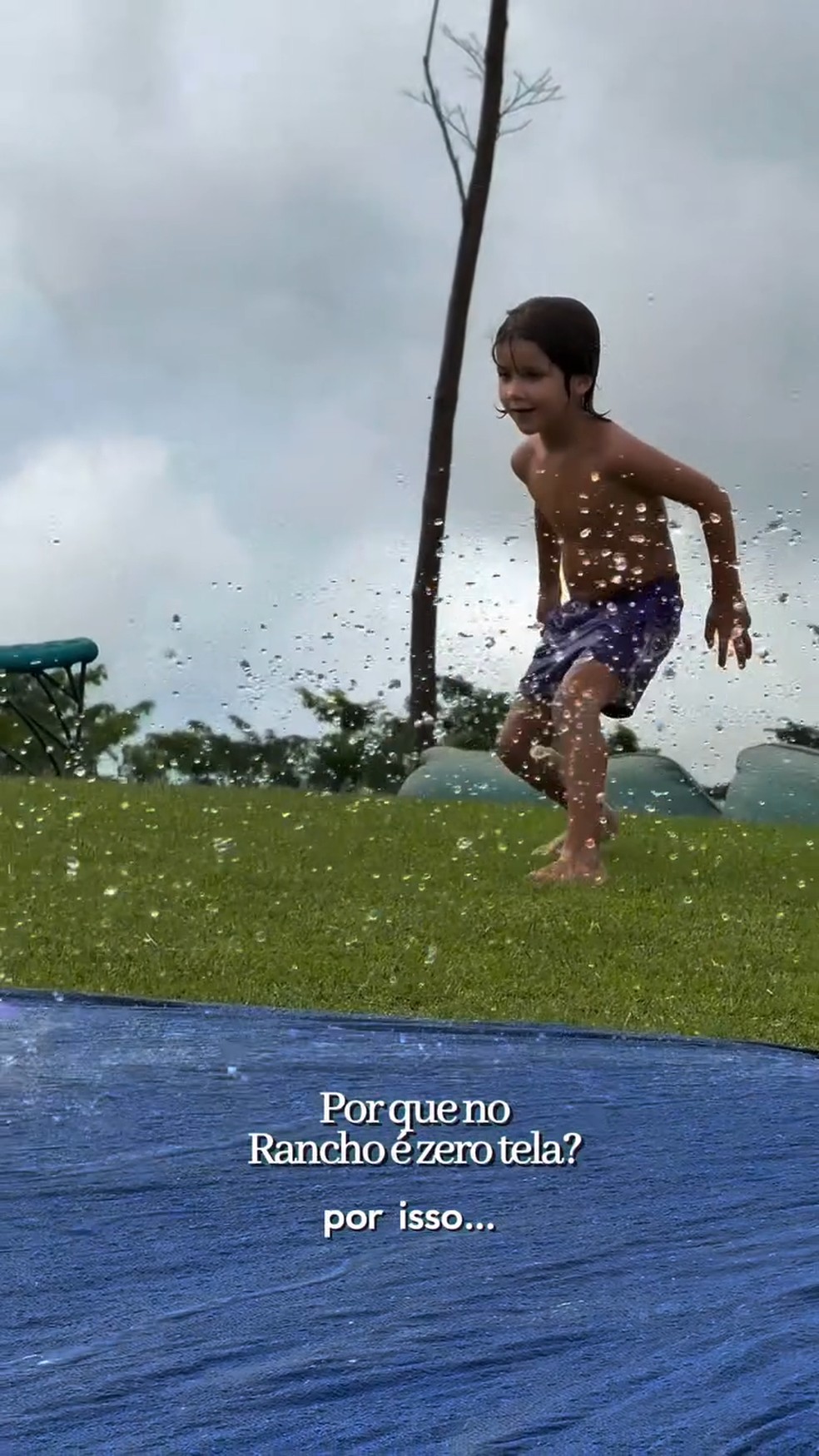 Bruno Gagliasso mostra vida dos filhos 'sem telas' no rancho que tem com Giovanna Ewbank — Foto: Reprodução/Instagram