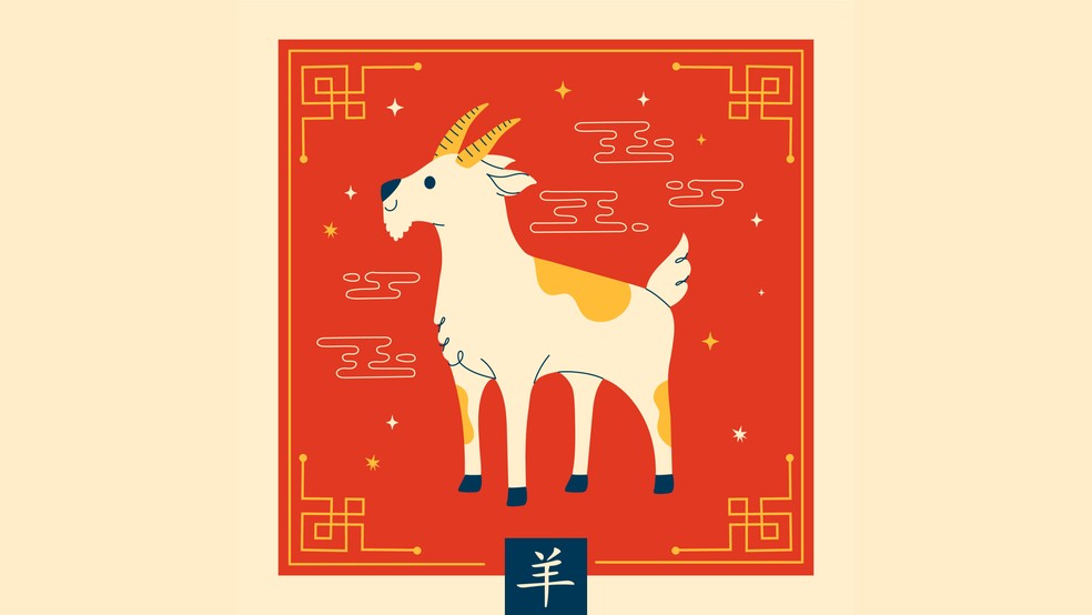 A Cabra (ou Carneiro) é o oitavo signo do horóscopo chinês e é conhecido por sua natureza criativa, empática e compassiva — Foto: Reprodução/Freepik