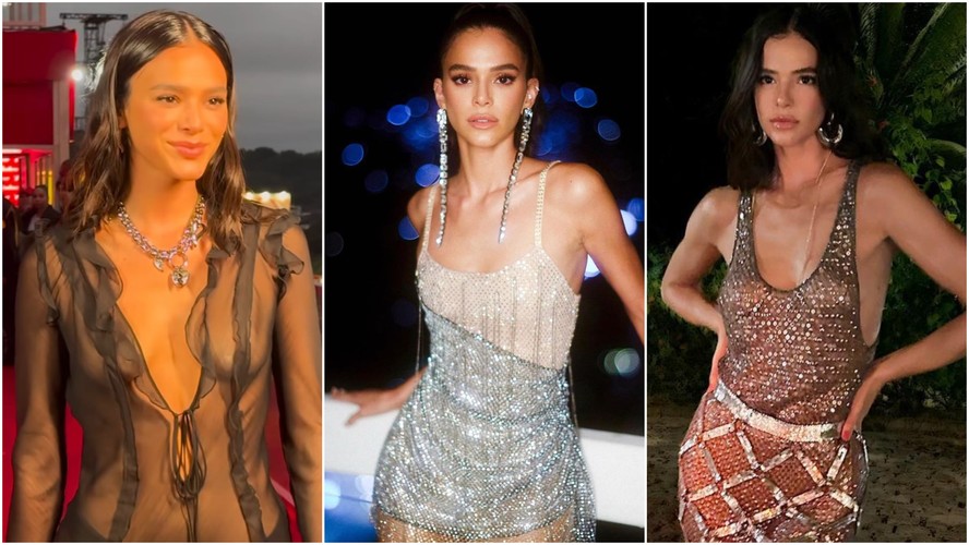 Bruna Marquezine Ousa no Carnaval de Salvador com Vestido Transparente e Peça Íntima à Vista; Confiram o Preço