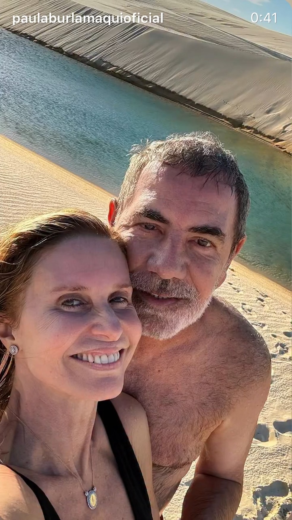 Paula Burlamaqui se declara ao namorado — Foto: Reprodução/Instagram