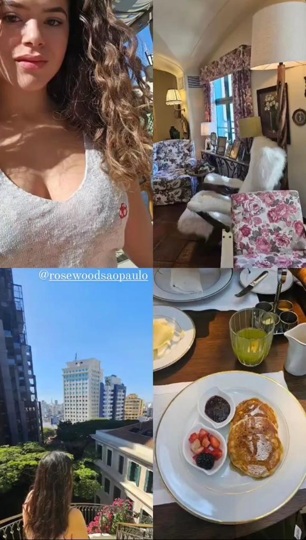 Maisa abre álbum de fotos em São Paulo — Foto: Reprodução/Instagram