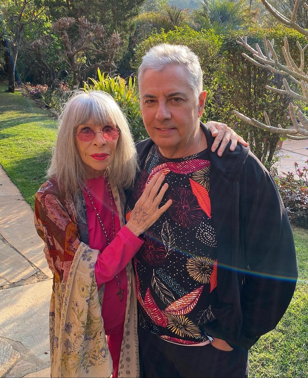 Rita Lee e Roberto de Carvalho (2021) — Foto: Reprodução Instagram @ritalee_oficial