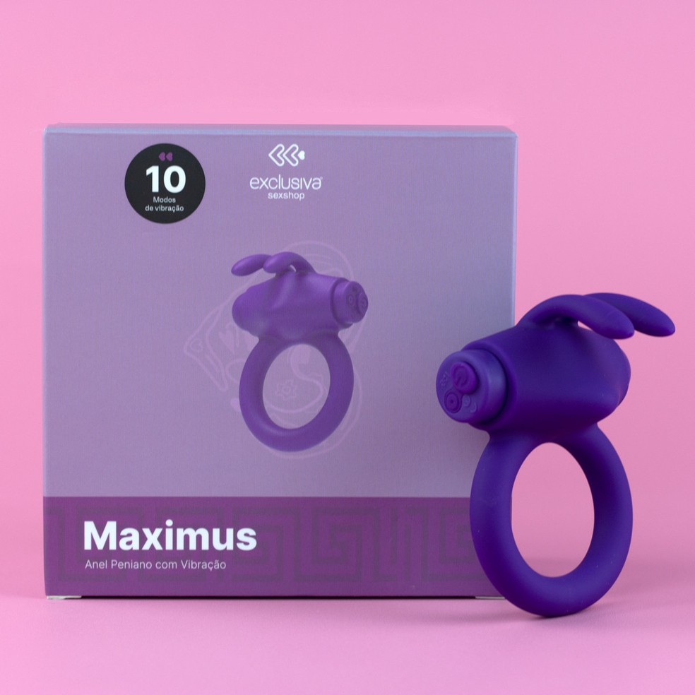 Anel Peniano com Estimulador Maximus, de Exclusiva Sexshop — Foto: Divulgação