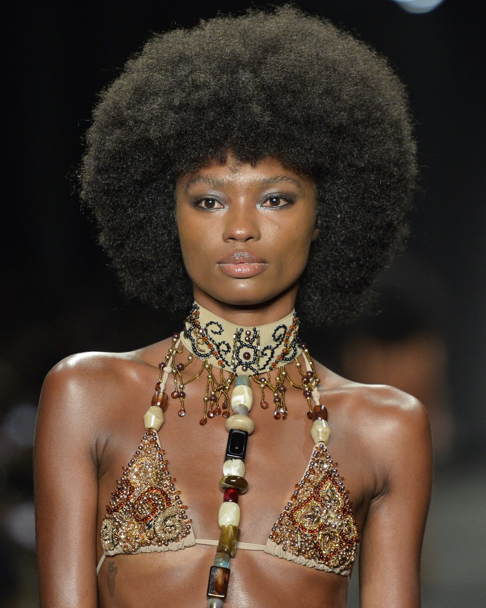 Beleza do desfile da Hisha, RioFW — Foto: Divulgação/AGFotosite
