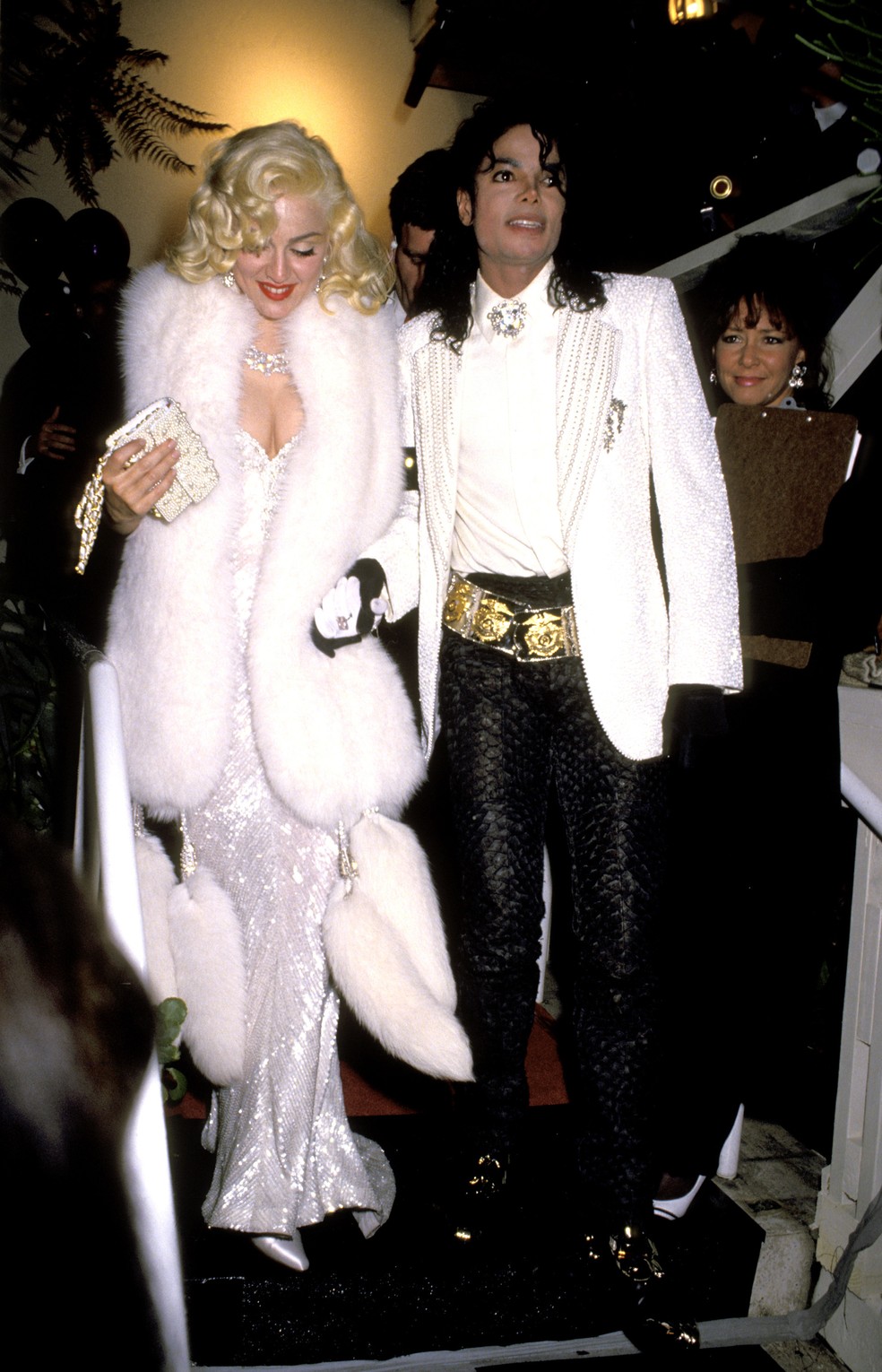 Madonna e Michael Jackson no Oscar 1991 — Foto: Getty