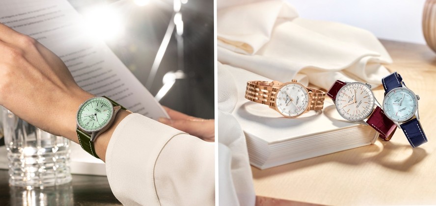 Breitling apresenta novos relógios Navitimer 36 e 32 com campanha de Charlize Theron