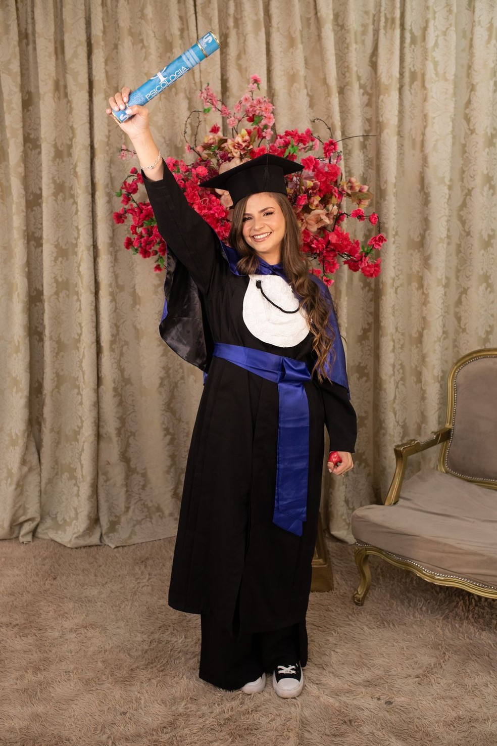Leticia Thamara pausou os estudos de psicologia por um semestre, mas conseguiu retornar e se formar na graduação — Foto: Arquivo pessoal