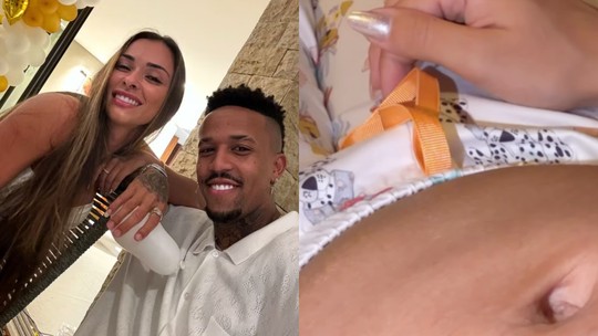 Grávida, Tainá Militão se surpreende ao sentir bebê mexer: 'Vocês também viram?'; assista ao vídeo