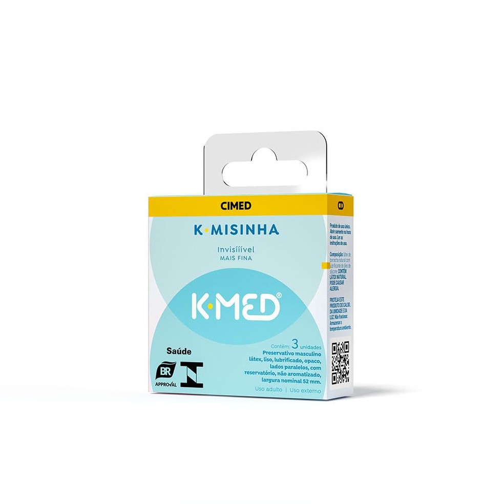 K-Misinha Lubrificado Invisível K-Med — Foto: Divulgação