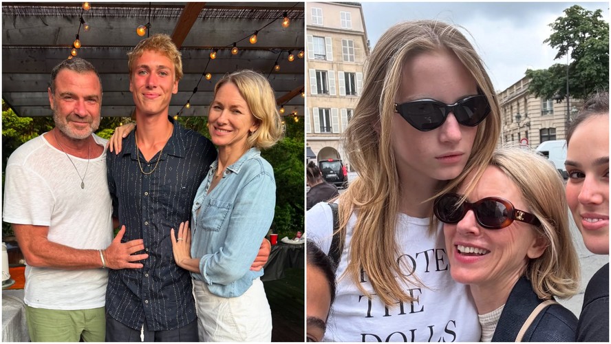 Naomi Watts surge em fotos raras ao lado dos filhos e do ex Liev(02)