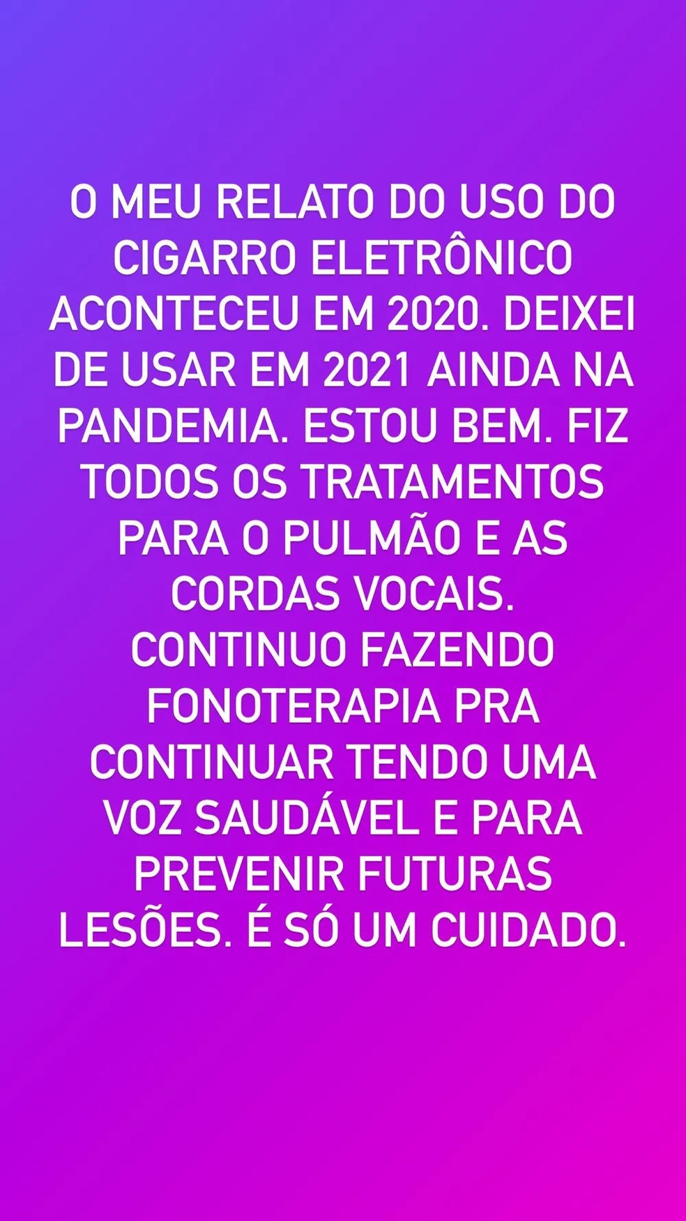 Solange tranquilizou f&atilde;s &mdash; Foto: Reprodu&ccedil;&atilde;o/ Instagram