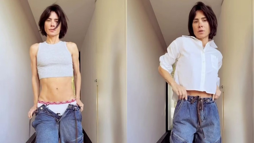 Carolina Dieckmmann apostou em look 'basiquinho'