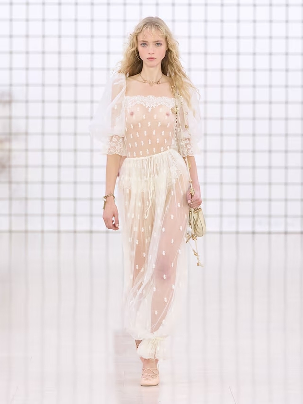 Chloé, coleção primavera verão 2025, na Semana de Moda de Paris — Foto: Reprodução