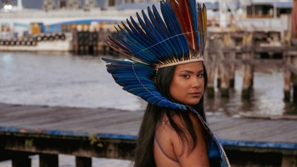 Kaê Guajajara: A voz que ressoa a cultura indígena e enfrenta o racismo — Foto: Tayná Santos