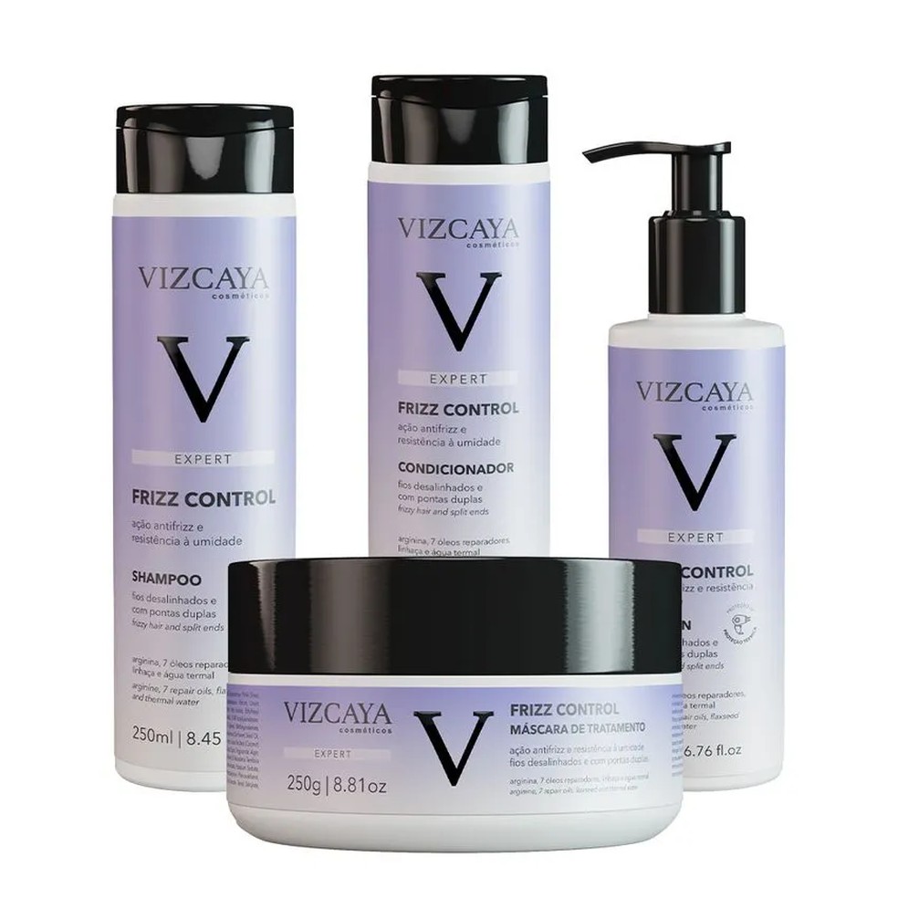 Linha Frizz Control, de Vizcaya, R$ 314,00 (linha completa) — Foto: Divulgação