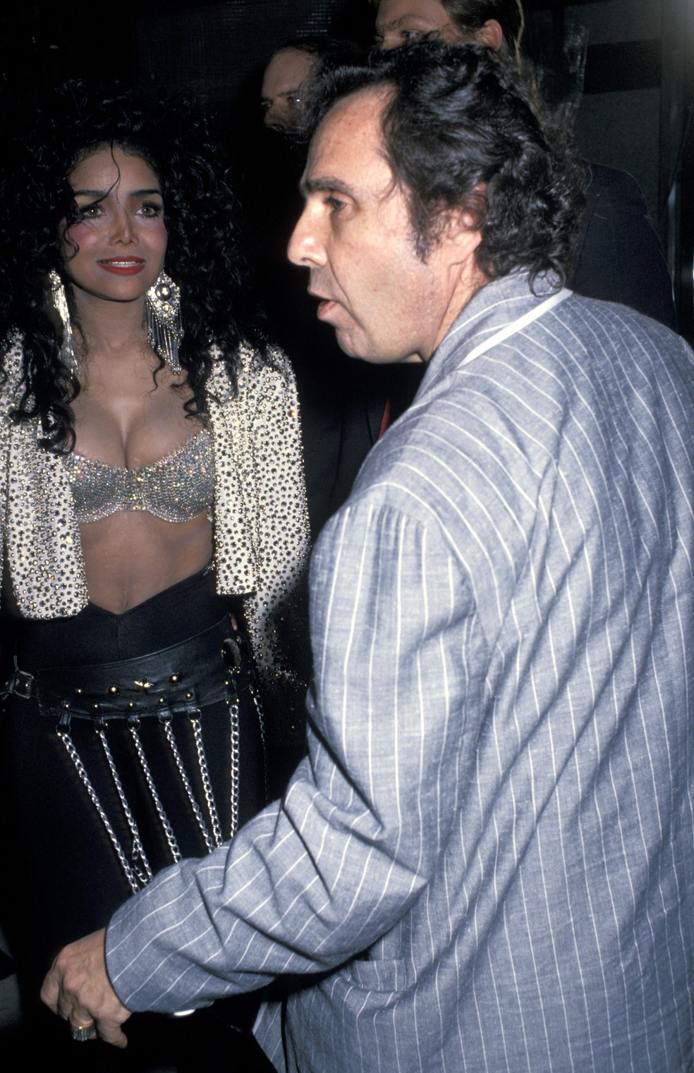 La Toya ao lado do então marido, Jack Gordon, em 1989 — Foto: Getty Images