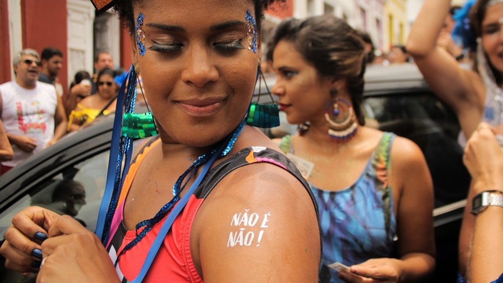 Por que o Carnaval não é para mulheres? — Foto: Reprodução/Campanha Não É Não