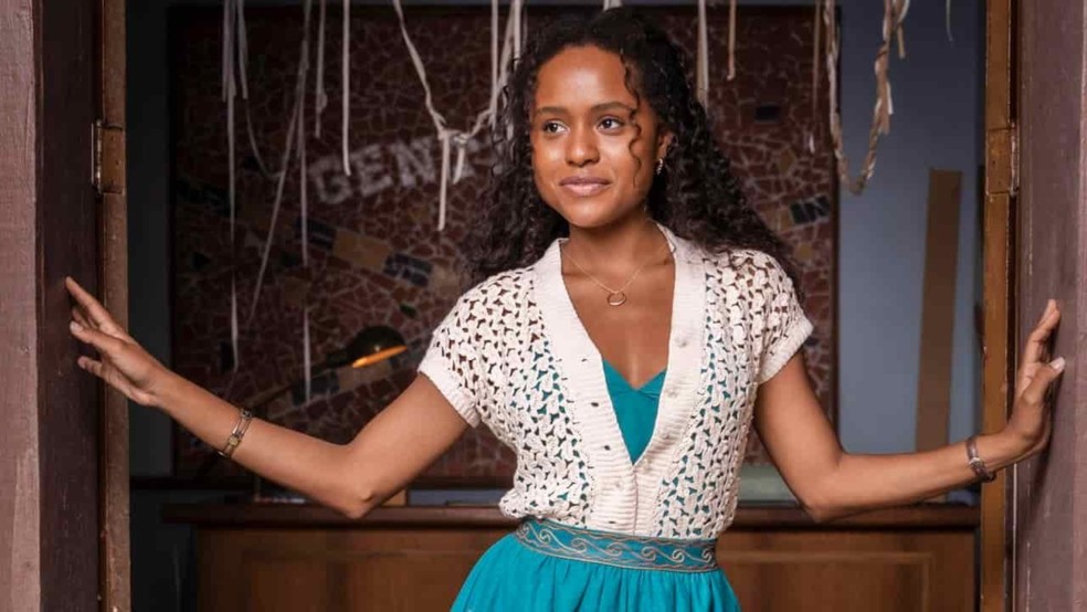 Duda Santos, a famosa Maria Santa de Renascer dá luz a incrível e doce Beatriz na nova novela das seis. — Foto: Divulgação/Globo