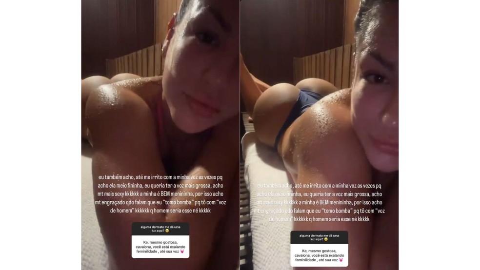 Kéfera respondeu dúvidas dos seguidores enquanto estava na sauna — Foto: Reprodução/Instagram