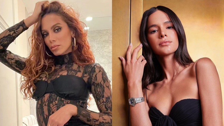 Bruna Marquezine elogiou Anitta após cantora vencer prêmio de melhor clipe latino por 'Funk Rave'