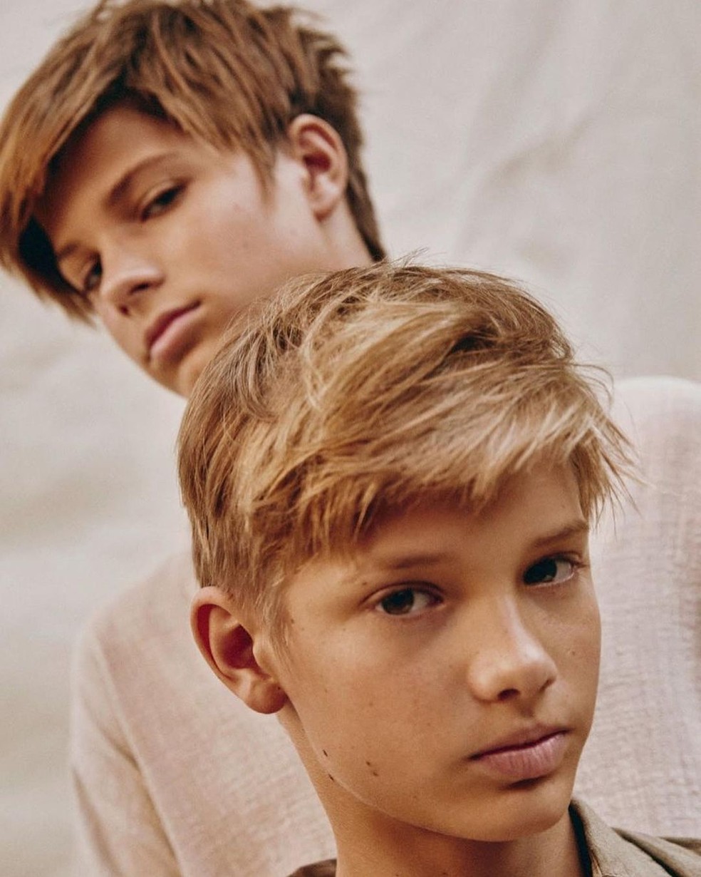 João e Francisco Hilbert em ensaio de foto para a Marie Claire, em maio de 2021 — Foto: Reprodução/Instagram @fernandalima