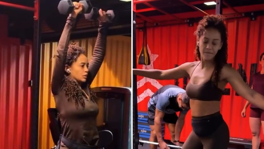 Taís Araújo treina ao som de Michael Jackson