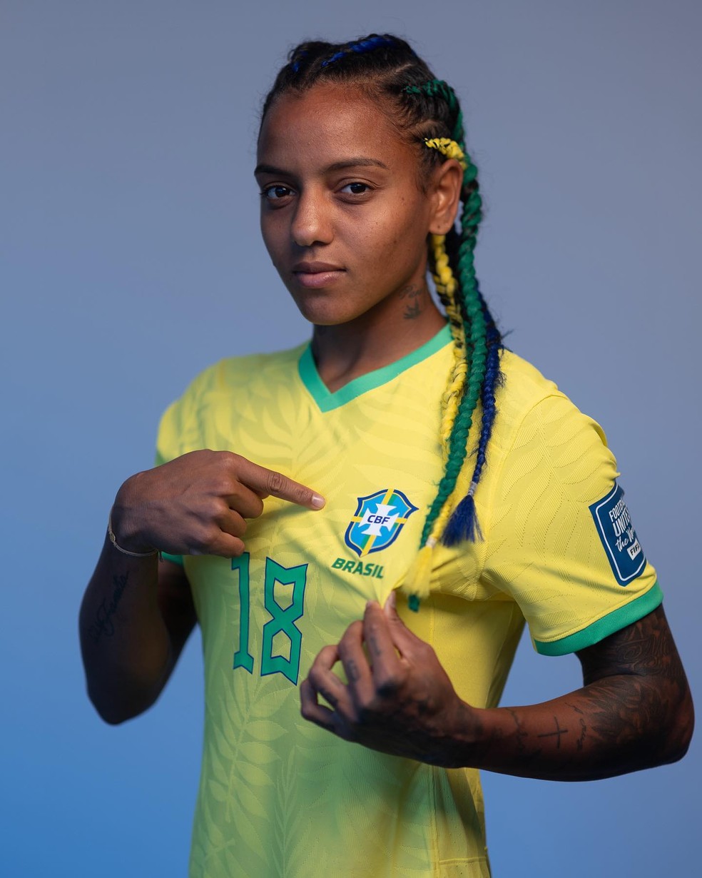 Geyse Ferreira, atacante da Seleção Brasileira — Foto: reprodução/instagram