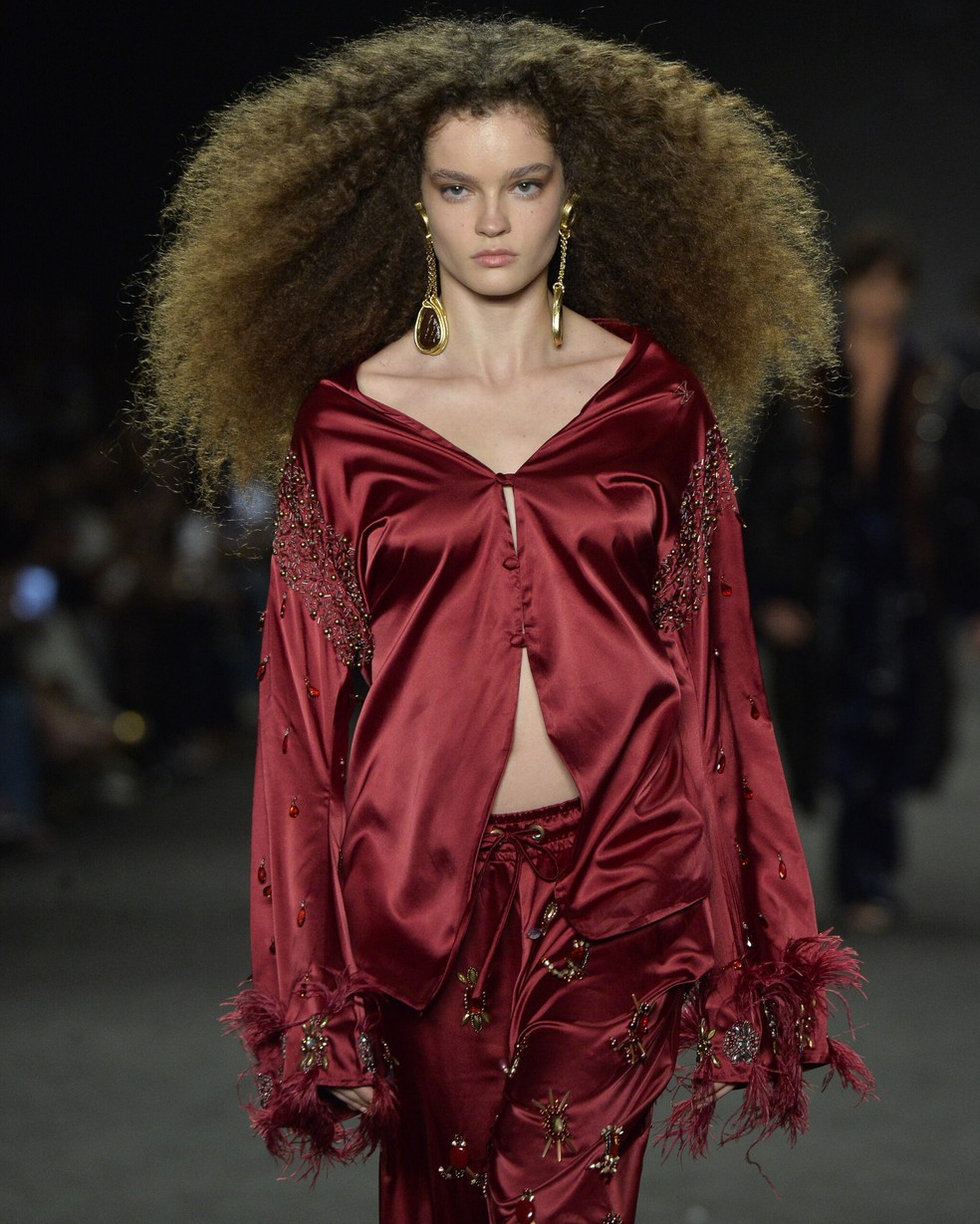 Beleza do desfile da Hisha, RioFW — Foto: Divulgação/AGFotosite