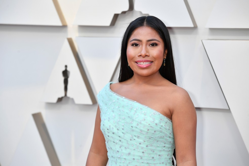 Yalitza Aparicio foi a segunda atriz indígena indicada ao Oscar de Melhor Atriz — Foto: Jeff Kravitz/FilmMagic/Getty Images