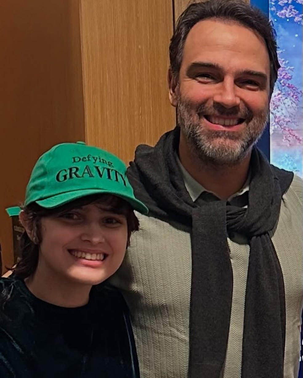Tadeu Schmidt comemora aniversário da filha, Valetina — Foto: Reprodução/Instagram