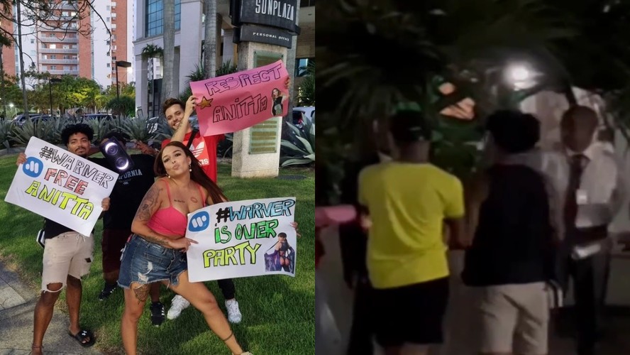 Fãs de Anitta protestam em frente à gravadora