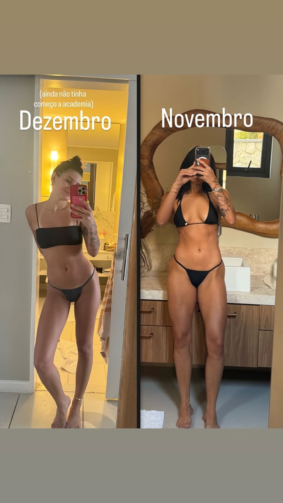 Ana Castela faz 'antes e depois' do shape — Foto: Reprodução/Instagram