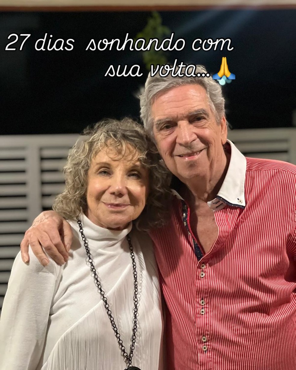 Atriz casada com Guto Graça Mello desabafou antes da morte do músico: 'Sonhando com sua volta' — Foto: Reprodução/ Instagram