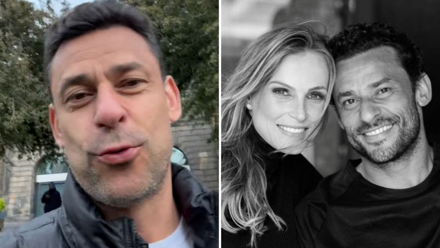 'Não sou o marido mais romântico ou presente como você merece', diz Fred Guedes para a mulher, Paula Armani
