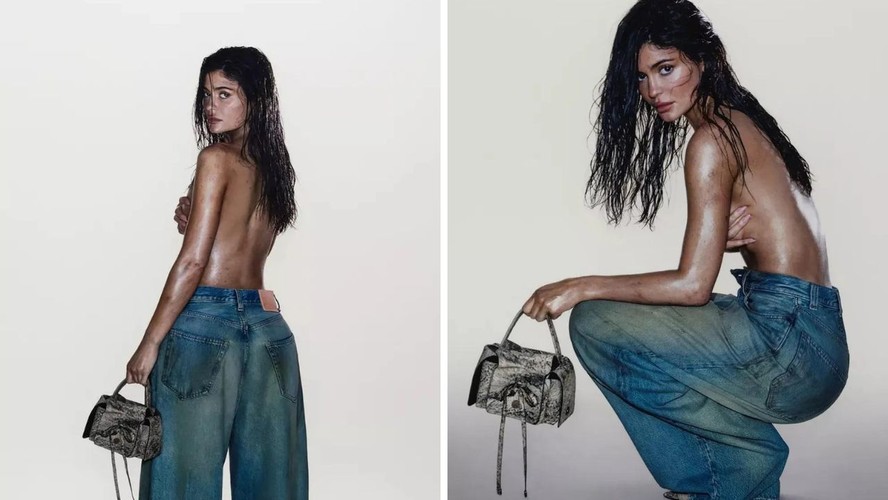 Com 'pintura corporal' de lama, Kylie Jenner é a nova estrela da Acne Studios
