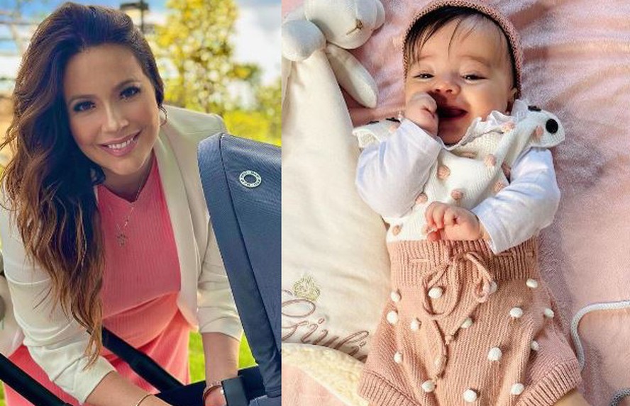 Renata Domínguez lembra 5 meses da filha com fotos na web